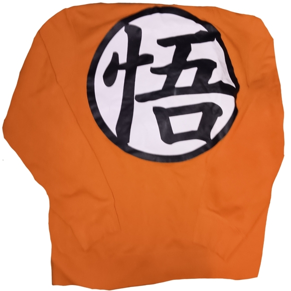 Orange Goku Pull Over Hoody - Picture 2 of 4